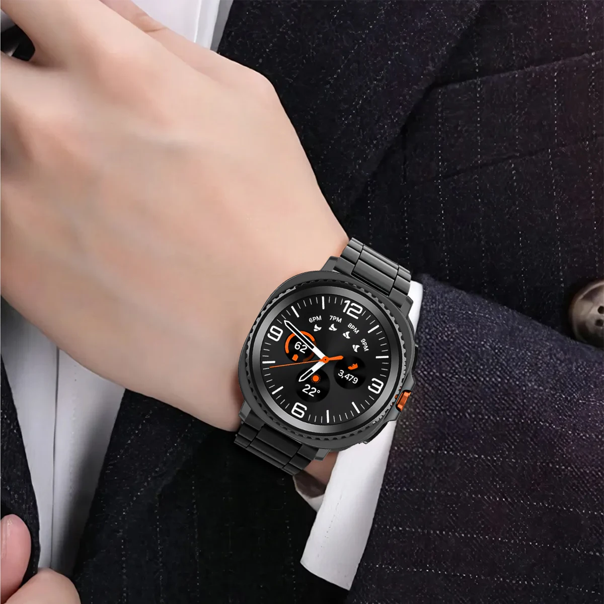 Metal Band for Samsung Galaxy Watch 9 8 40mm 44mm 8 Classic 46mm Stainless Steel Strap for Galaxy Watch Ultra 2026 47mm Bracelet