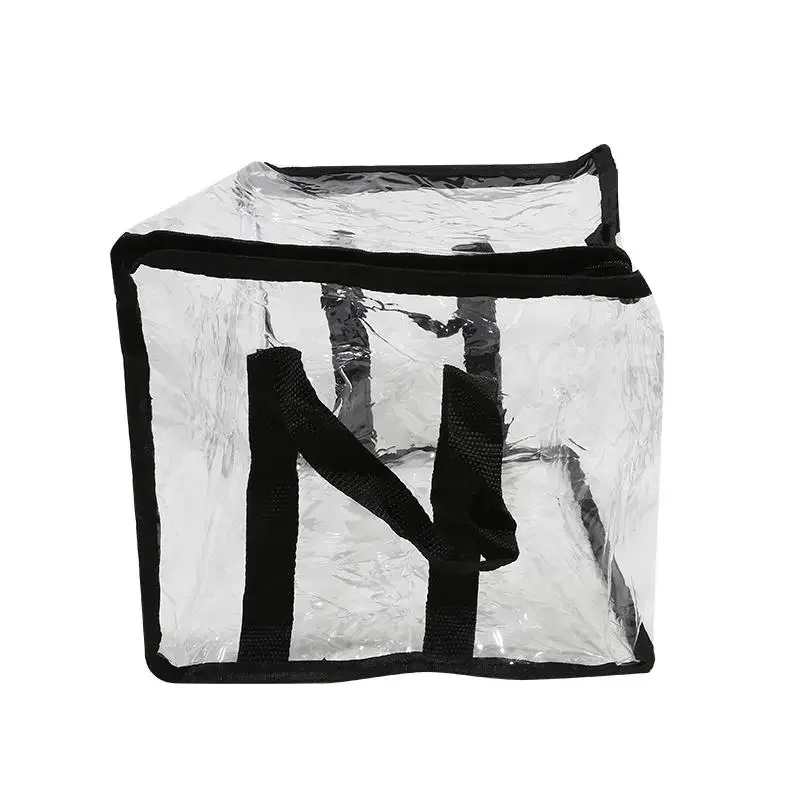 1 Pcs Foldable Book Box Student Dormitory Classroom Book Organizer Transparent Waterproof Household Book Organizing Storage Box