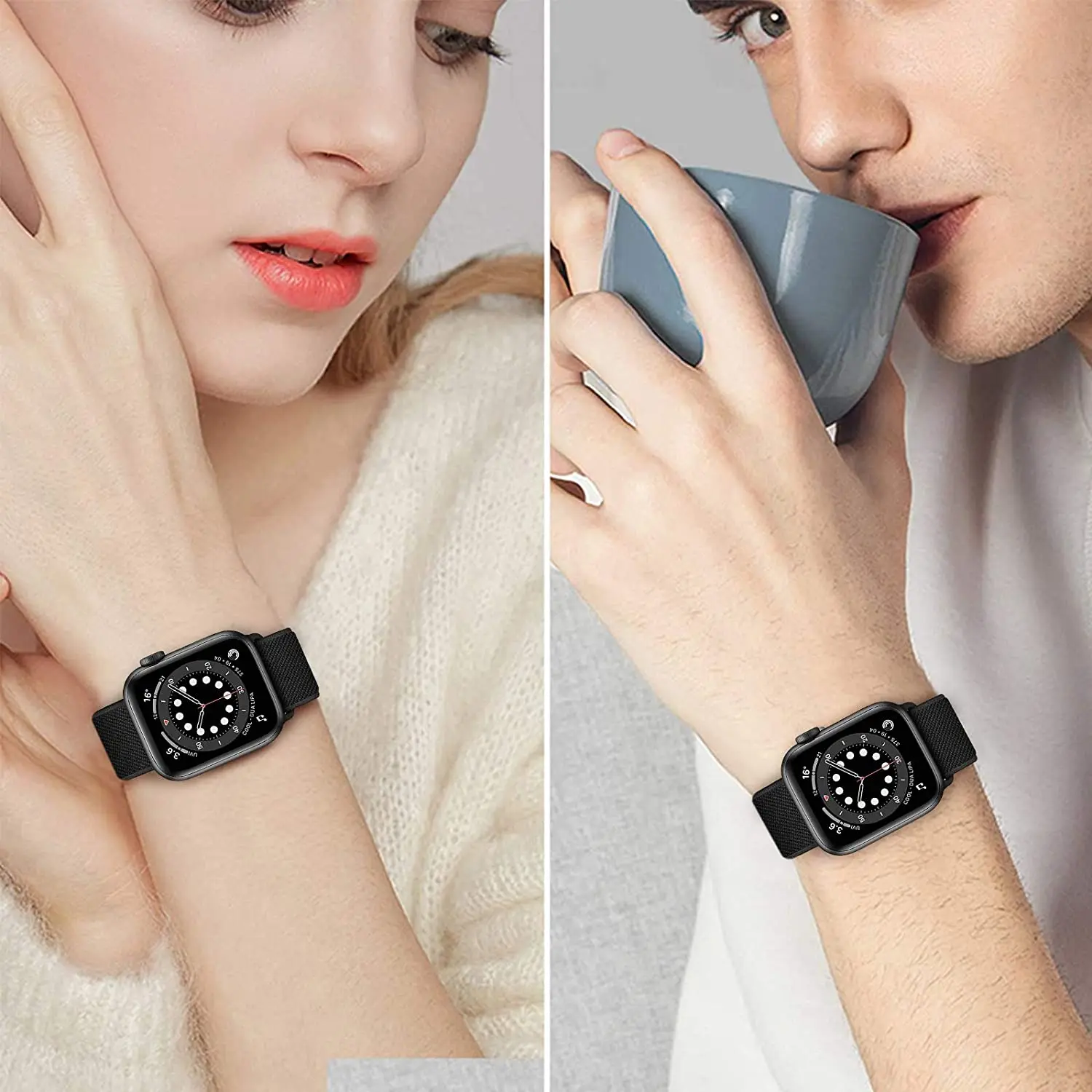 Scrunchie Strap for Apple watch 10 11 band 40mm 44mm 45mm 41mm 46mm 49mm Elastic correa bracelet iWatch series 9 8 7 se Ultra2 3
