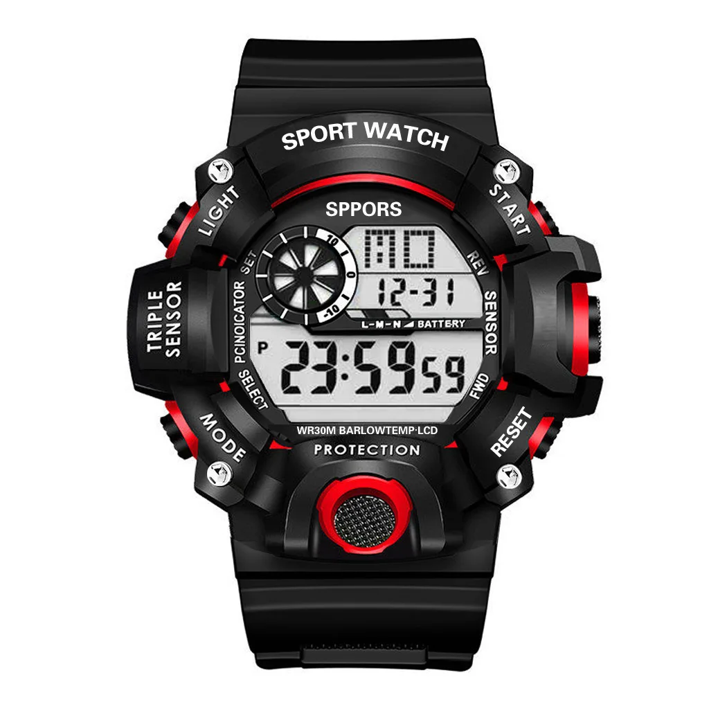 Electronic Watch Set For Men's Military Sports Watches Set Luminous Multifunction LED Digital Wristwatch for Man Kids Boy Studen