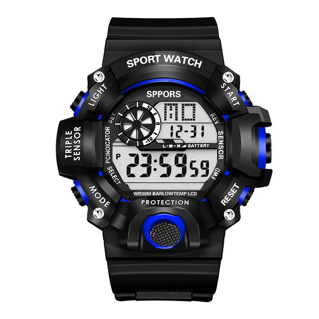Electronic Watch Set For Men's Military Sports Watches Set Luminous Multifunction LED Digital Wristwatch for Man Kids Boy Studen