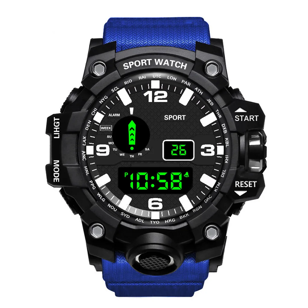 Electronic Watch Set For Men's Military Sports Watches Set Luminous Multifunction LED Digital Wristwatch for Man Kids Boy Studen