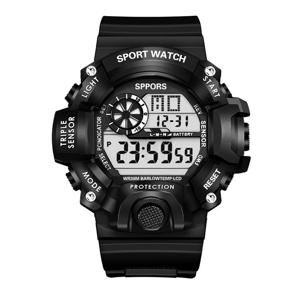 Electronic Watch Set For Men's Military Sports Watches Set Luminous Multifunction LED Digital Wristwatch for Man Kids Boy Studen