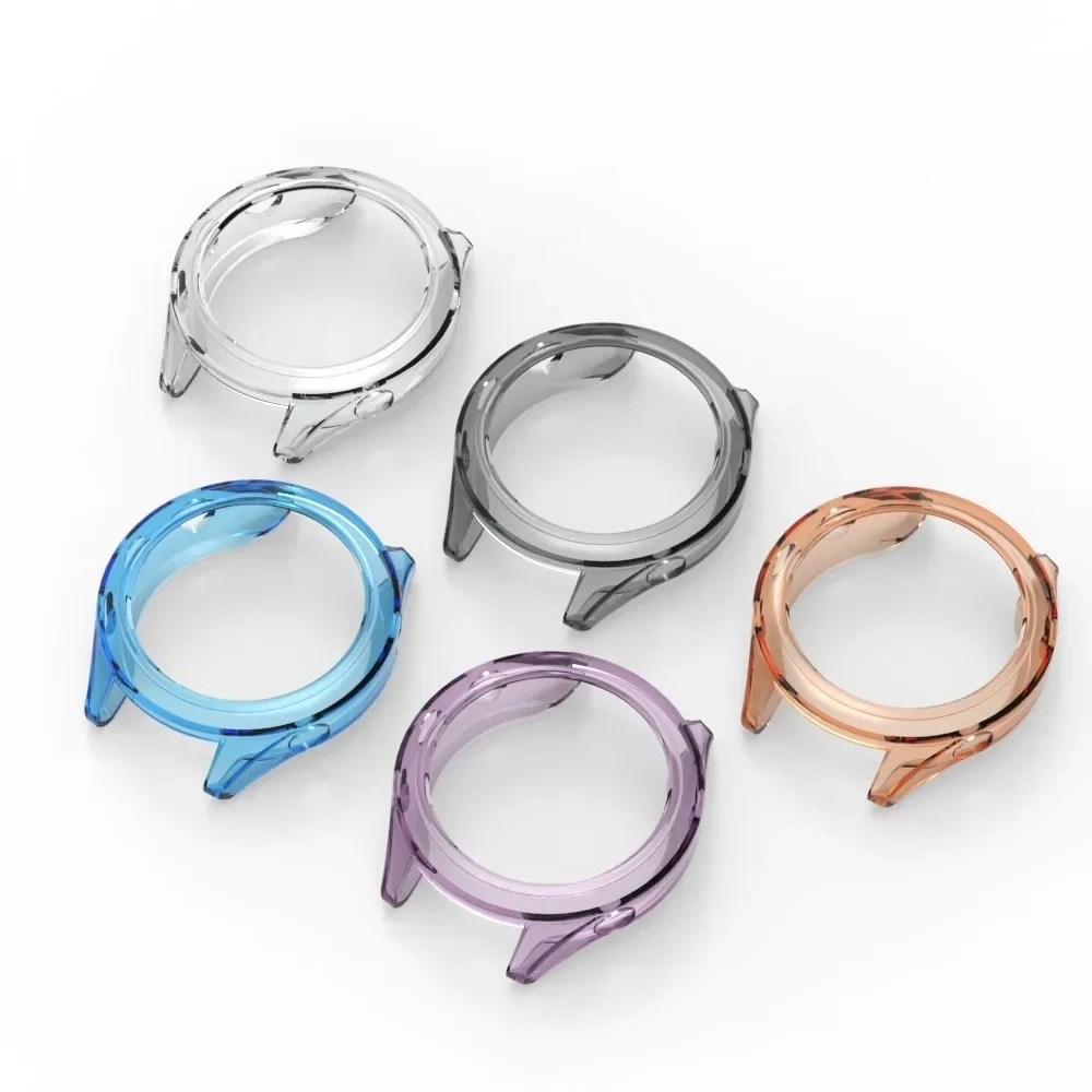 Screen Protector Cover For Garmin Forerunner 570 47/42mm Protective Watch Case TPU Hollow for Forerunner 970 Clear Bumper Shell