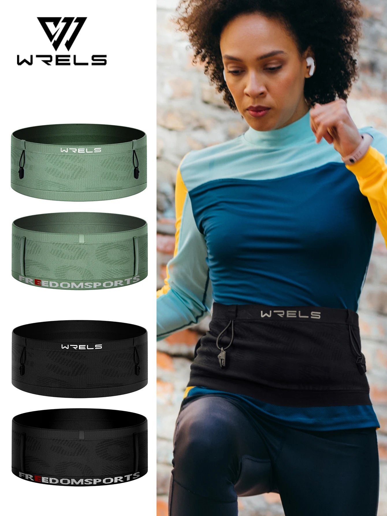 Running Waist Bag Breathable Waist Pack Invisible Lightweight Quick Dry Running Belt Fitness Gym Marathon Bib Number Fanny Pack