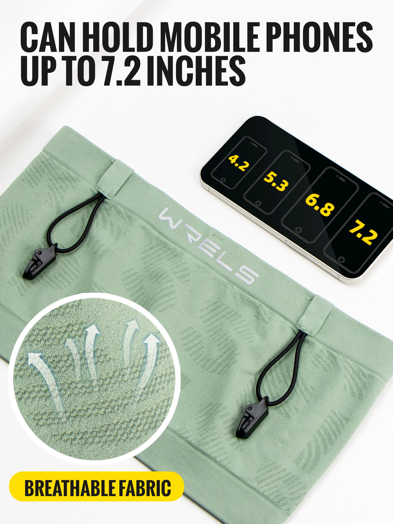 Running Waist Bag Breathable Waist Pack Invisible Lightweight Quick Dry Running Belt Fitness Gym Marathon Bib Number Fanny Pack