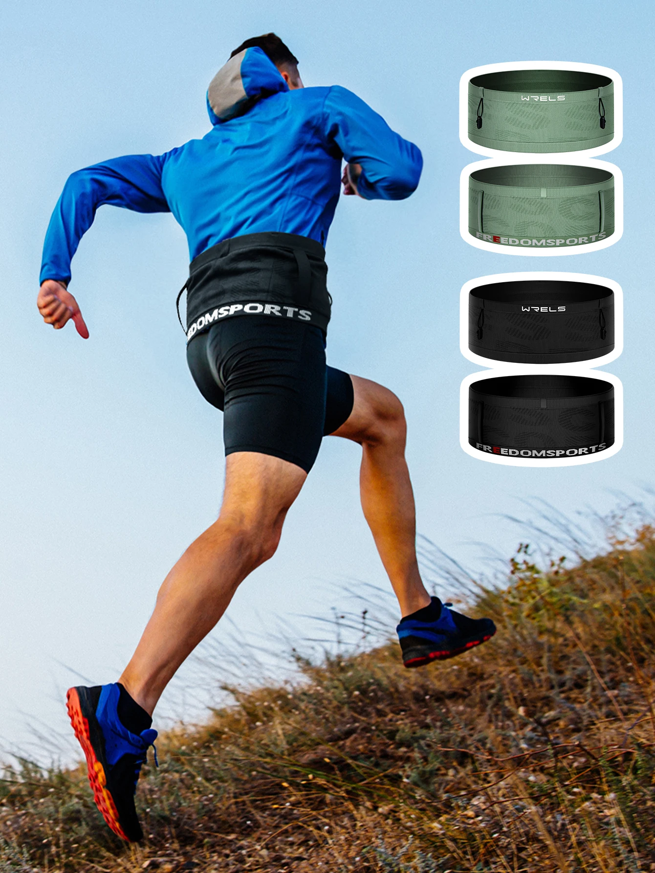Running Waist Bag Breathable Waist Pack Invisible Lightweight Quick Dry Running Belt Fitness Gym Marathon Bib Number Fanny Pack