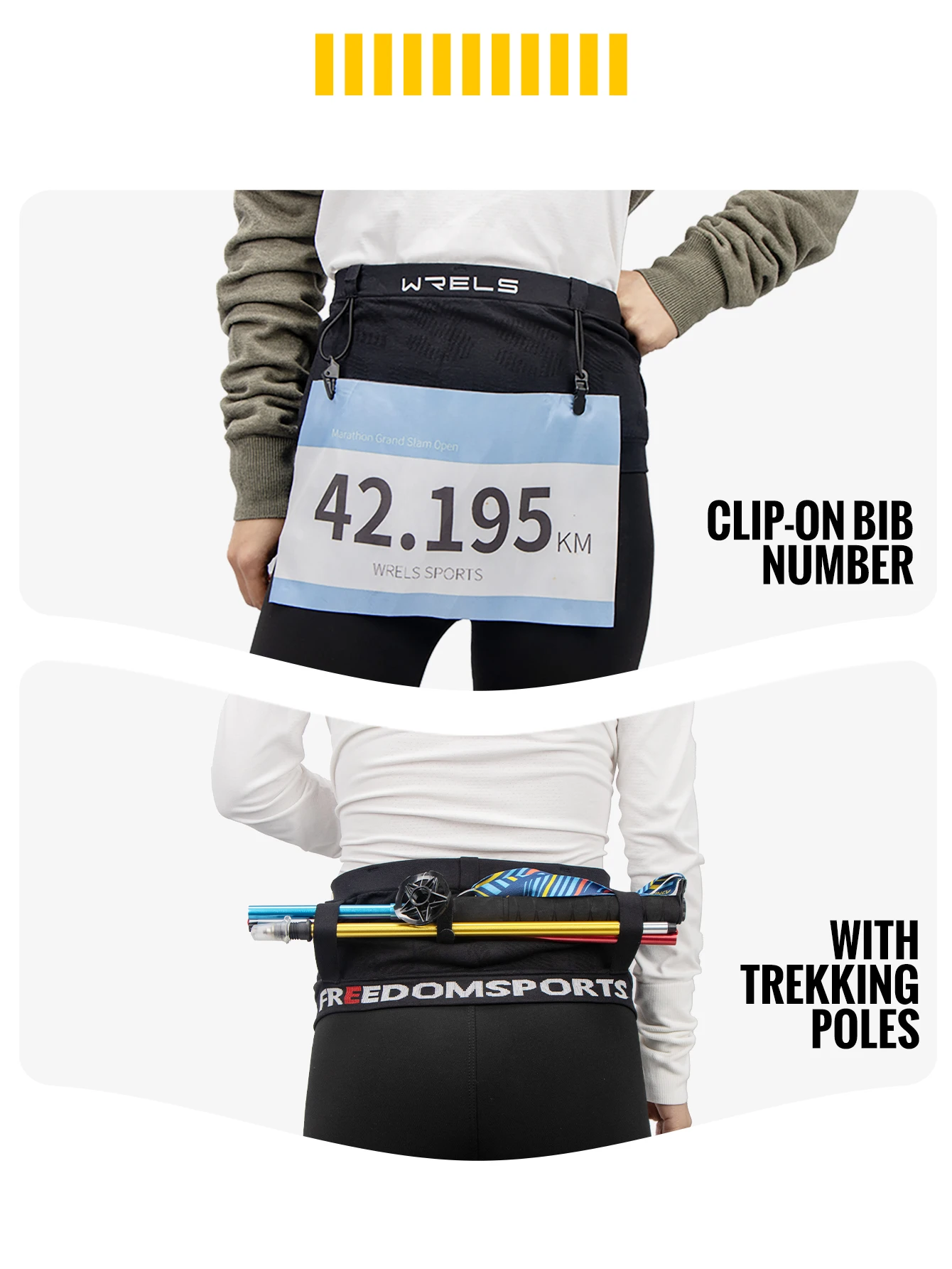Running Waist Bag Breathable Waist Pack Invisible Lightweight Quick Dry Running Belt Fitness Gym Marathon Bib Number Fanny Pack