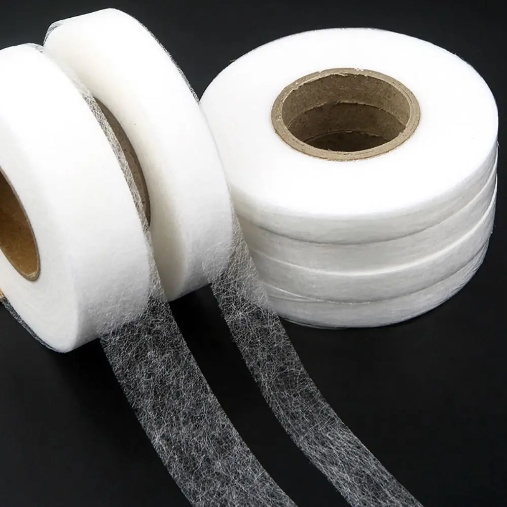 60M Interlining Adhesive Tape Double-sided Non-woven Clothes Ironing Hem Tapes DIY Sewing Interlining for Shorten Repair Pants