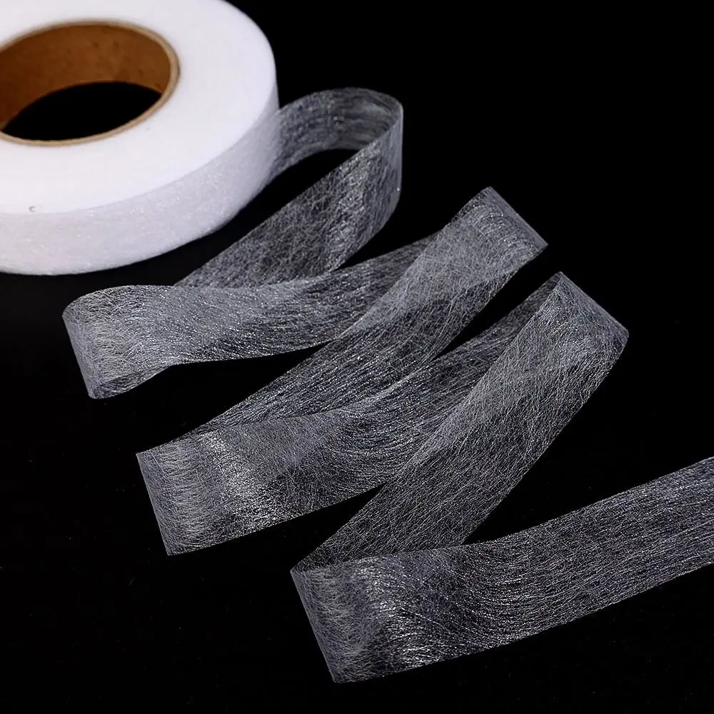 60M Interlining Adhesive Tape Double-sided Non-woven Clothes Ironing Hem Tapes DIY Sewing Interlining for Shorten Repair Pants