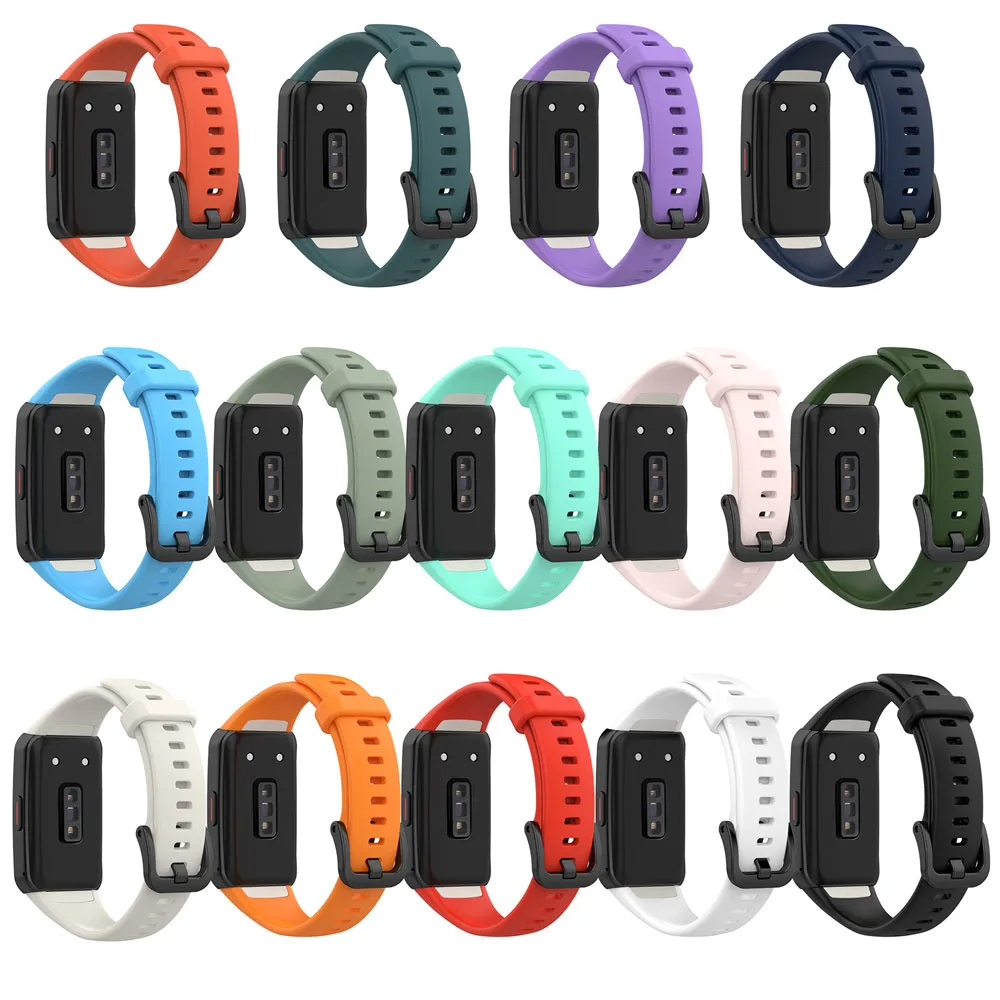 Strap For Huawei Band 6 Soft Bracelet Sport Wristband Buckle Watchband For Huawei Honor 7 6 Smartwatch Correa Belt Accessories