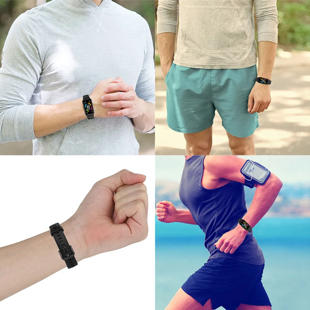 Strap For Huawei Band 6 Soft Bracelet Sport Wristband Buckle Watchband For Huawei Honor 7 6 Smartwatch Correa Belt Accessories