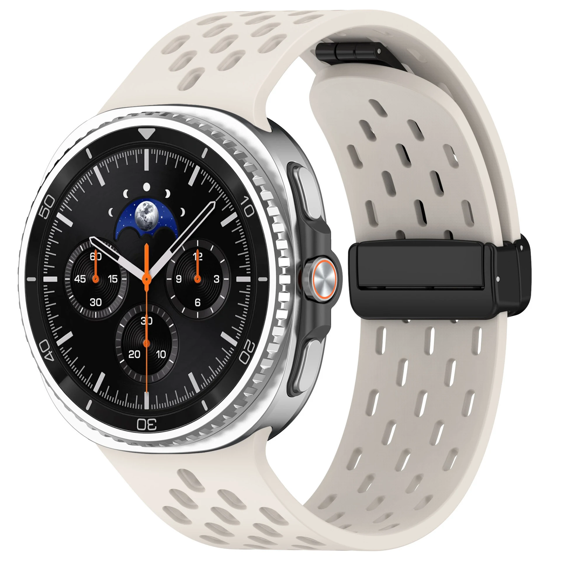Magnetic Band For Samsung Galaxy Watch 8 9 44mm 40mm Strap Silicone Sport Breathable Correa Bracelet Galaxy Watch 8 Classic 46mm