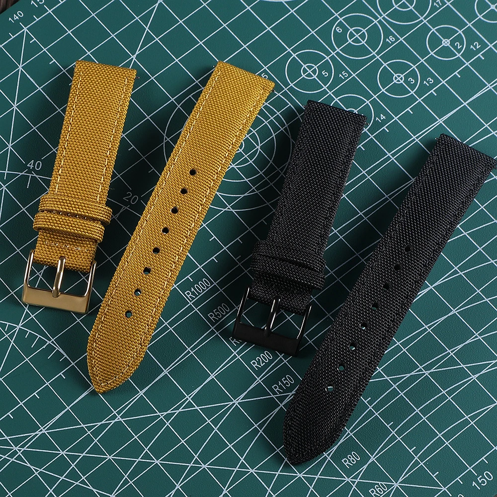 Premium Sailcloth Watch Strap Waterproof Durable Nylon Watchband 18mm 19mm 20mm 21mm 22mm 24mm Quick Release Sport Band For Men