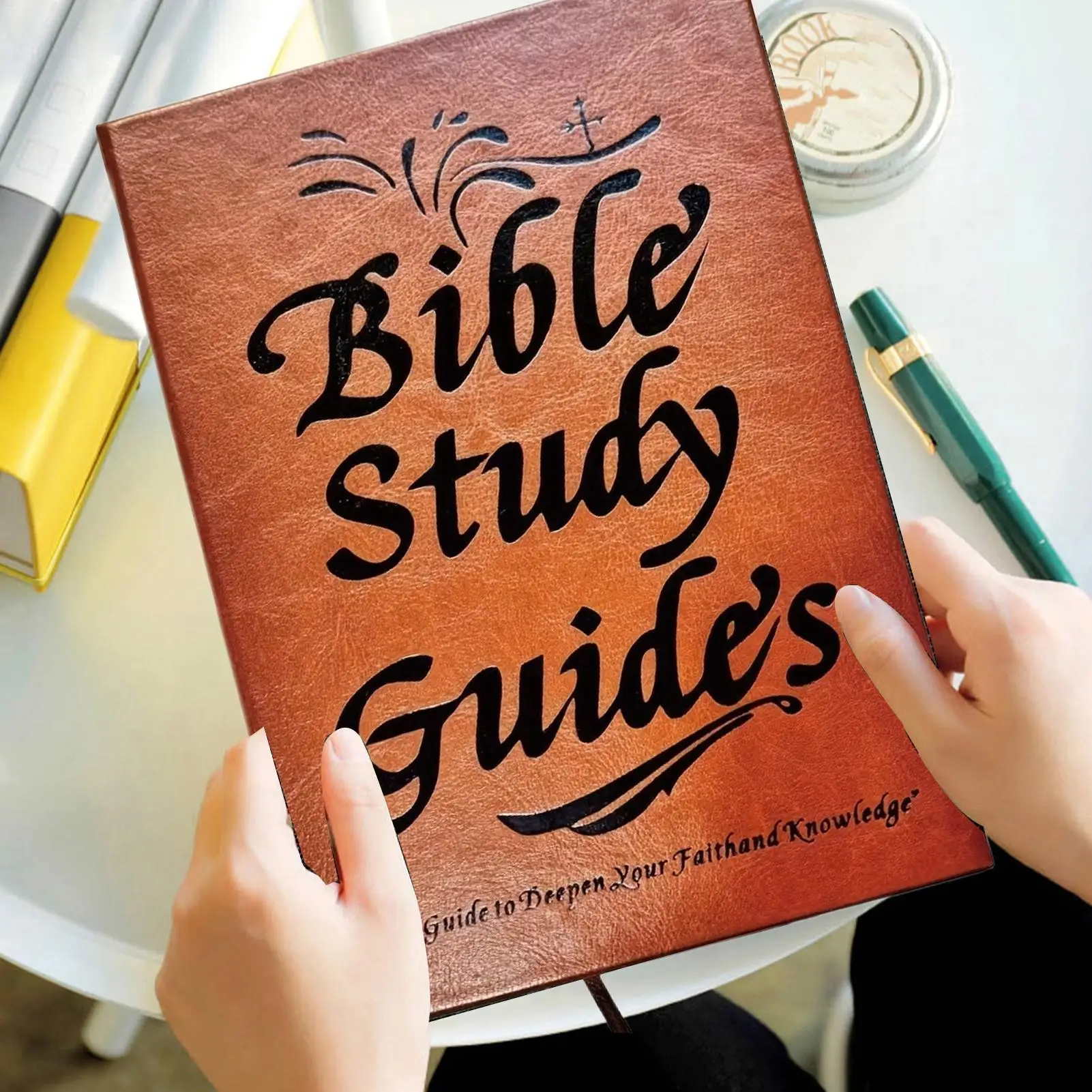 new 66-Page Bible Study Guide Daily Devotional Journal A Yearlong Bible Study Plan for Women Scripture Quotes Religious Notebook