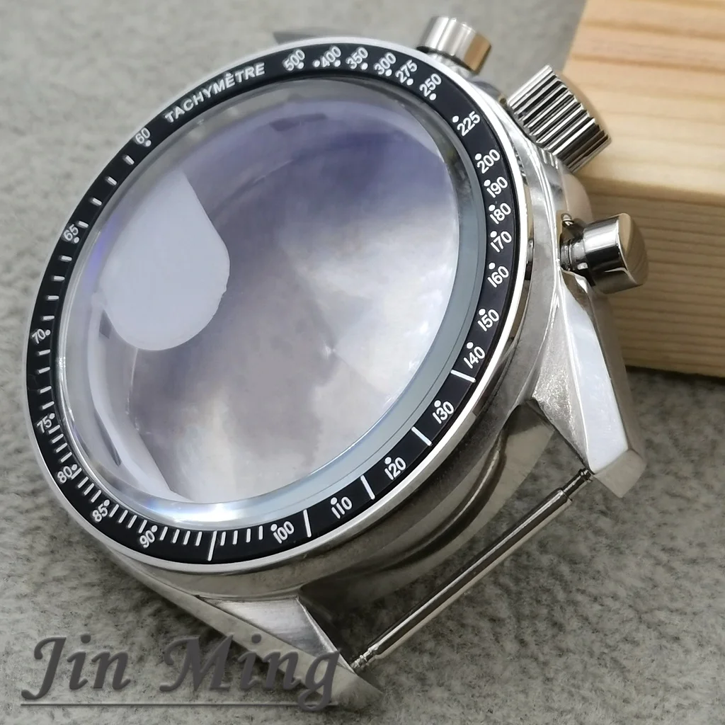 High Quality VK63 Case 39.7mm Moonswatch Metal Case Chronograph Case Bezel, VK63 Fashion Business Watch Sealed Back Moon Watch