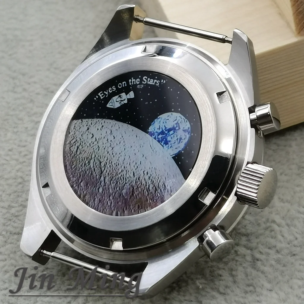 High Quality VK63 Case 39.7mm Moonswatch Metal Case Chronograph Case Bezel, VK63 Fashion Business Watch Sealed Back Moon Watch
