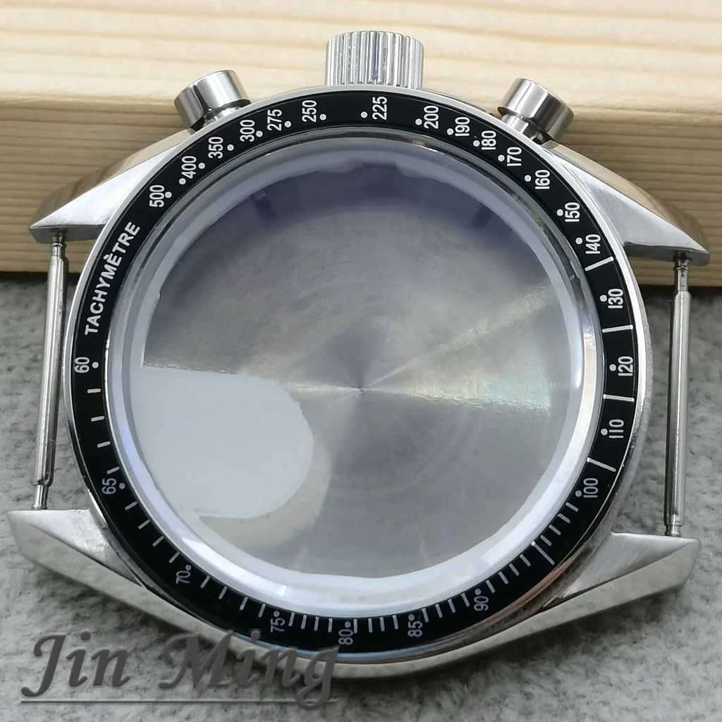 High Quality VK63 Case 39.7mm Moonswatch Metal Case Chronograph Case Bezel, VK63 Fashion Business Watch Sealed Back Moon Watch