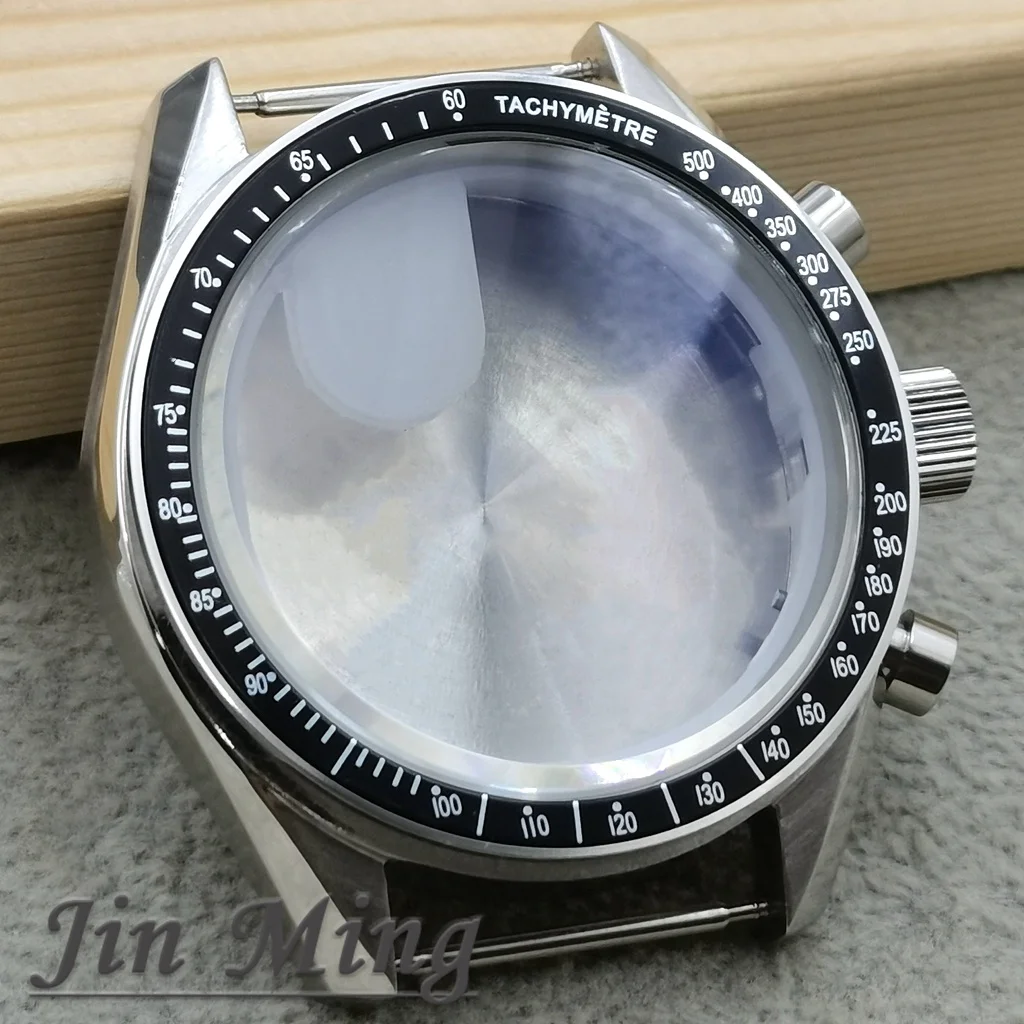 High Quality VK63 Case 39.7mm Moonswatch Metal Case Chronograph Case Bezel, VK63 Fashion Business Watch Sealed Back Moon Watch