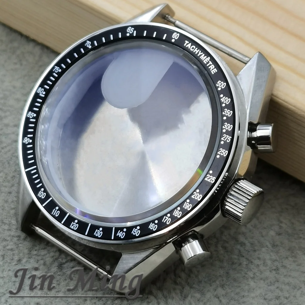 High Quality VK63 Case 39.7mm Moonswatch Metal Case Chronograph Case Bezel, VK63 Fashion Business Watch Sealed Back Moon Watch