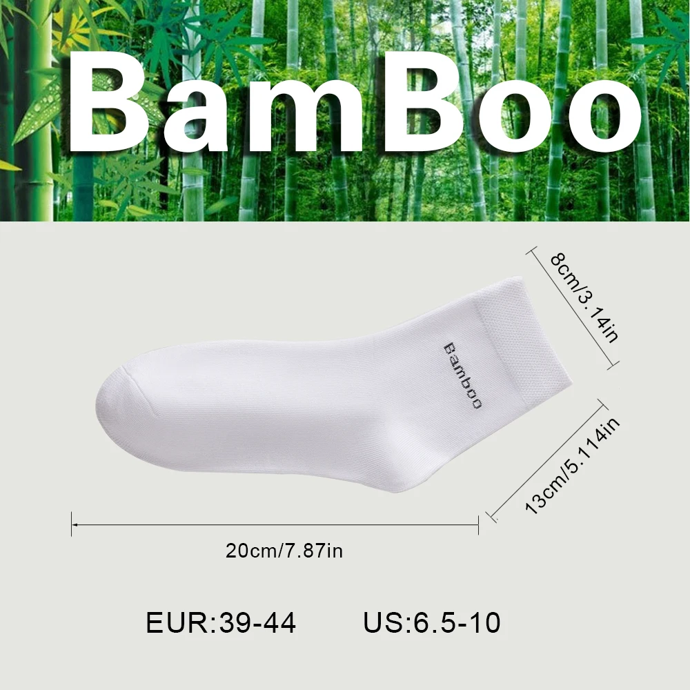 5 Pair5High Quality Man Bamboo Socks Sweat Absorbing Deodorizing Men's Business Casual Dress Socks Men Black Long Socks Gift Sox