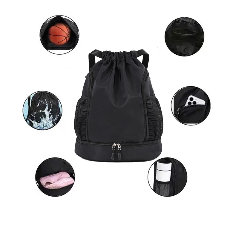 Sport Basketball Backpack Travel Outdoor Waterproof Swimming Fitness Travel Sports Bag Basketball Pouch Hiking Climbing Backpack