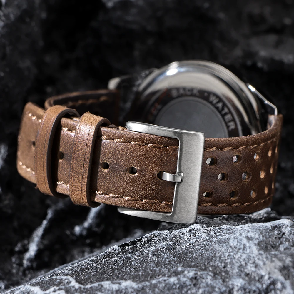 18mm 20mm 22mm Vintage Calfskin Strap Universal Cowhide WatchBand Breathable Bracelet for Men Women Sport Wristbelt Accessory