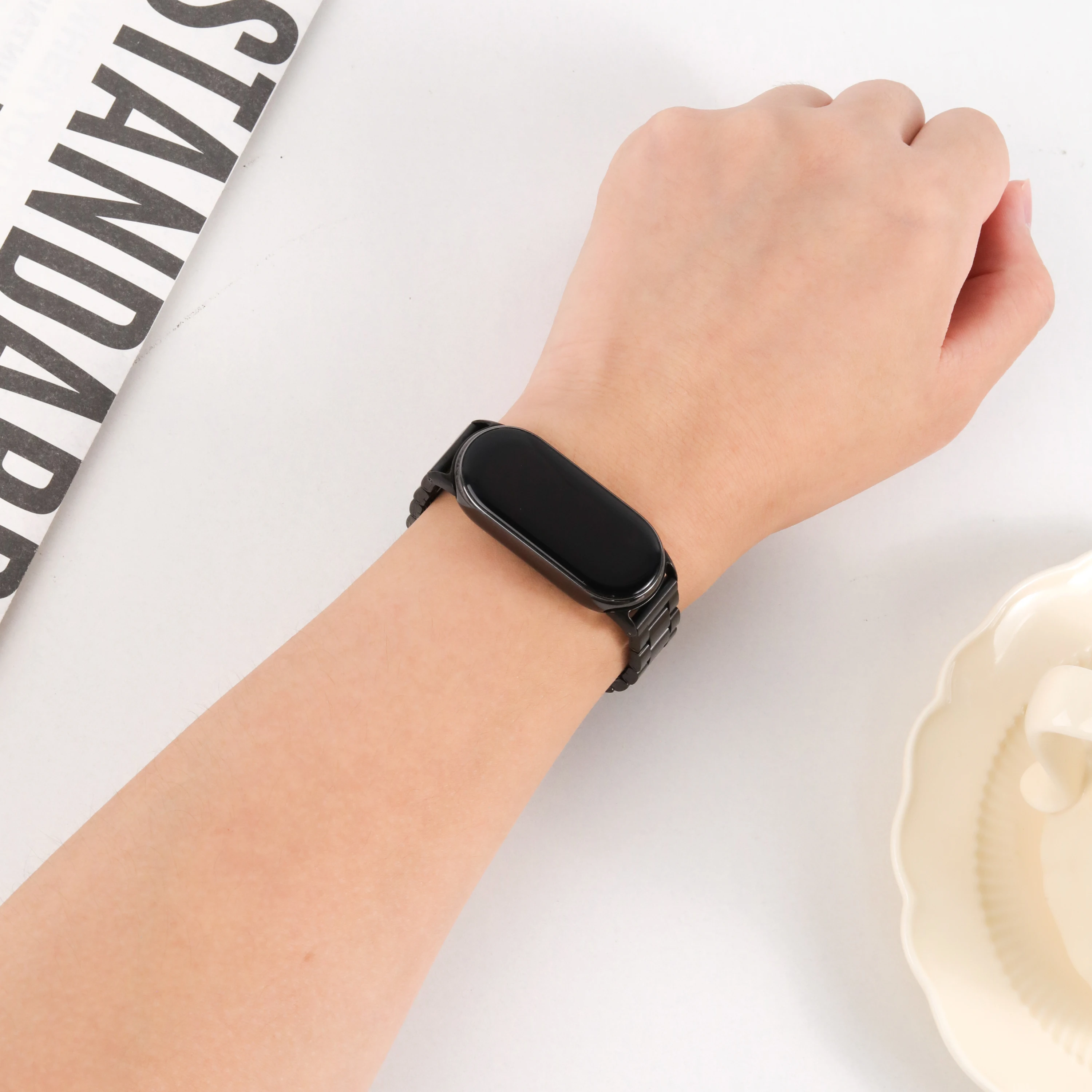 Straps for Xiaomi Mi Band 10 9 8 nfc miband10 Metal Stainless Steel Pulseira Correa Bracelet Mi band 10 Wrist Replacement Belt