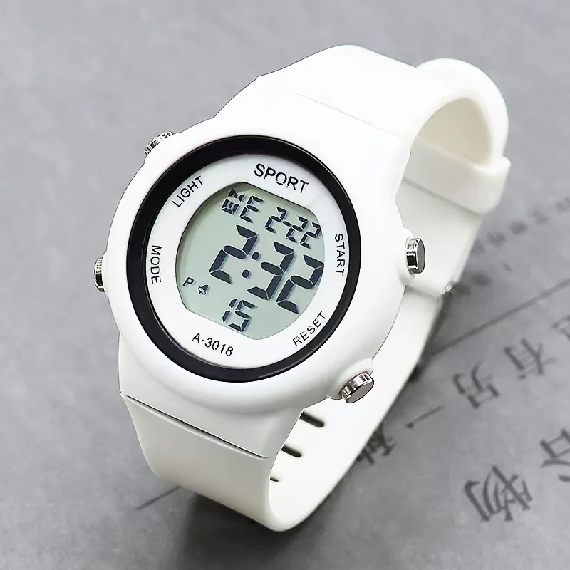 LED Digital Kids Sports Watch set Luminous Waterproof Alarm Clock Boys and Girls Student Electronic Wristwatch with Bracelet set