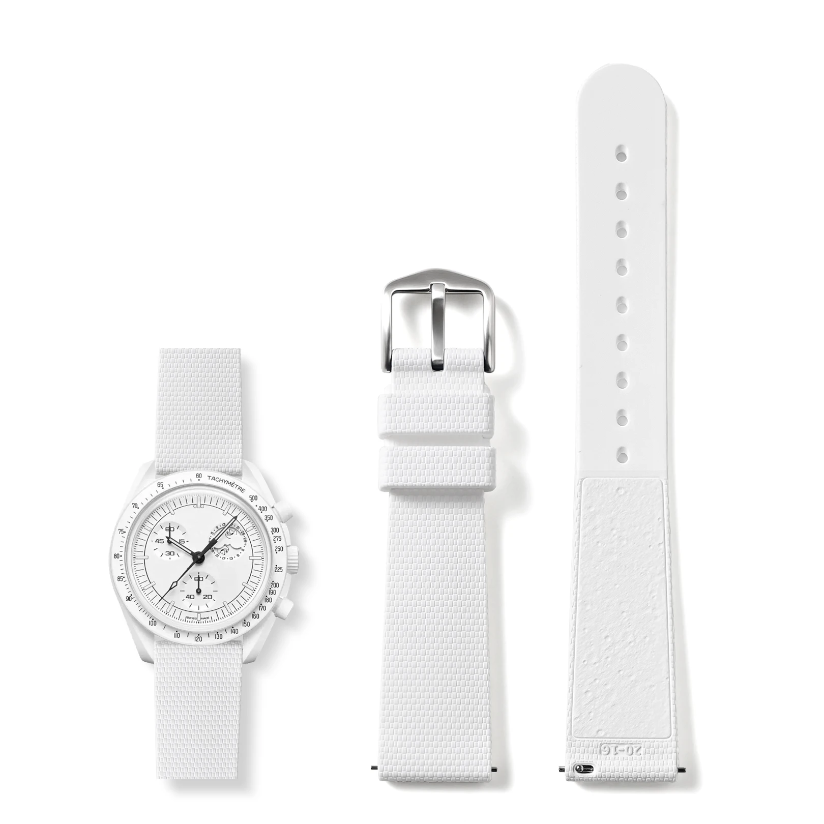 20mm Quick Release Silicone Watch Strap for Omega X Swatch Joint MoonSwatch Watchband Soft Bracelet Accessories Wristband
