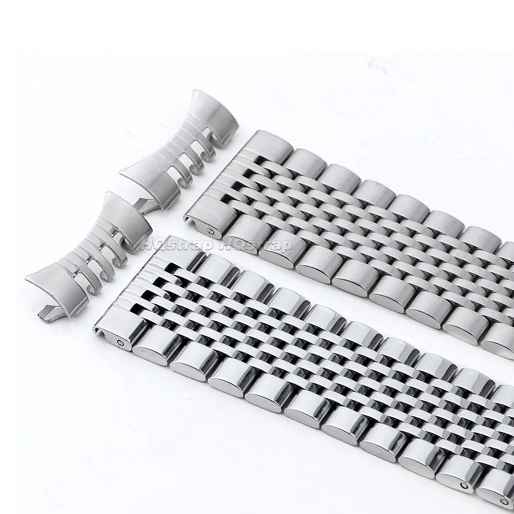 18mm 20mm 22mm Solid Stainless Steel Strap for Seiko for Omega Metal Watchband Quick Release Folding Buckle Bracelet Accessories