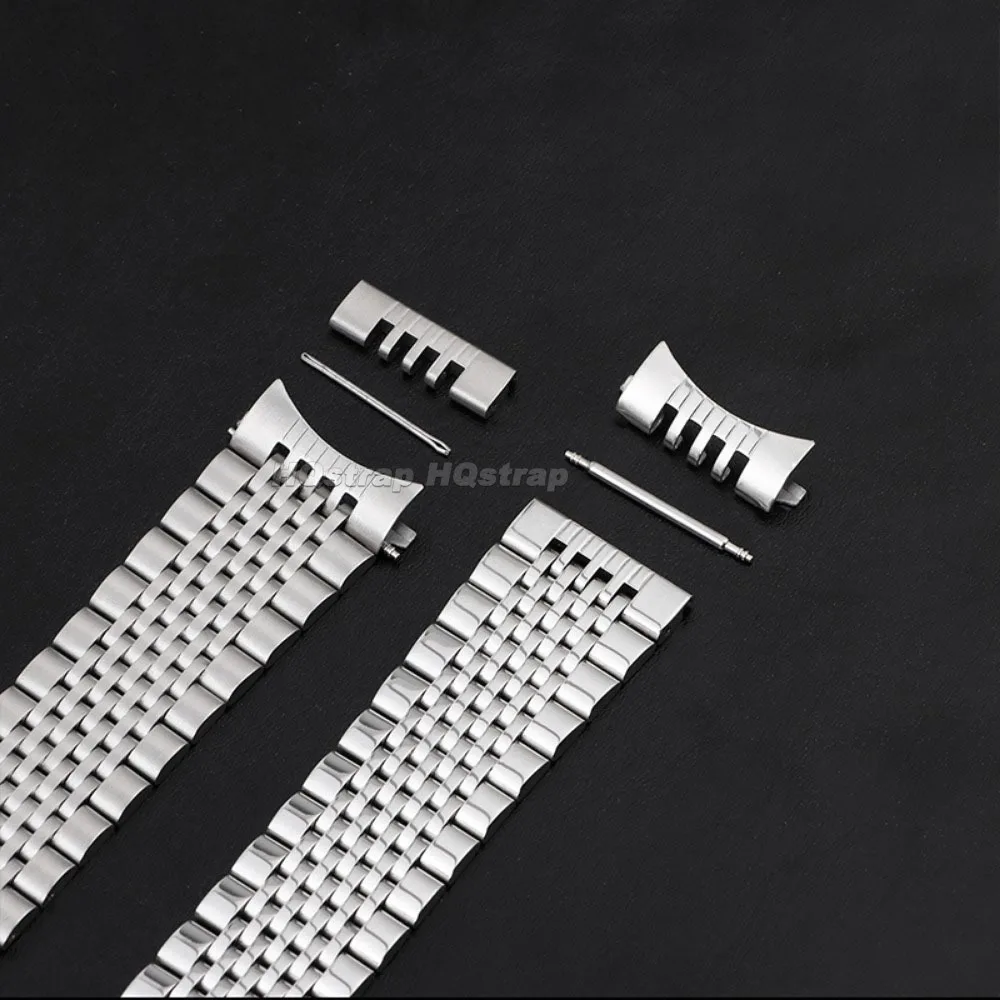 18mm 20mm 22mm Solid Stainless Steel Strap for Seiko for Omega Metal Watchband Quick Release Folding Buckle Bracelet Accessories