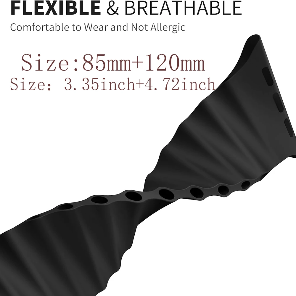 Magnetic Buckle Strap For Apple Watch Band Ultra 2 49mm 45mm 44mm 40mm 41mm 42mm 38mm Silicone Bracelet iWatch Series 7 6 se 8 9