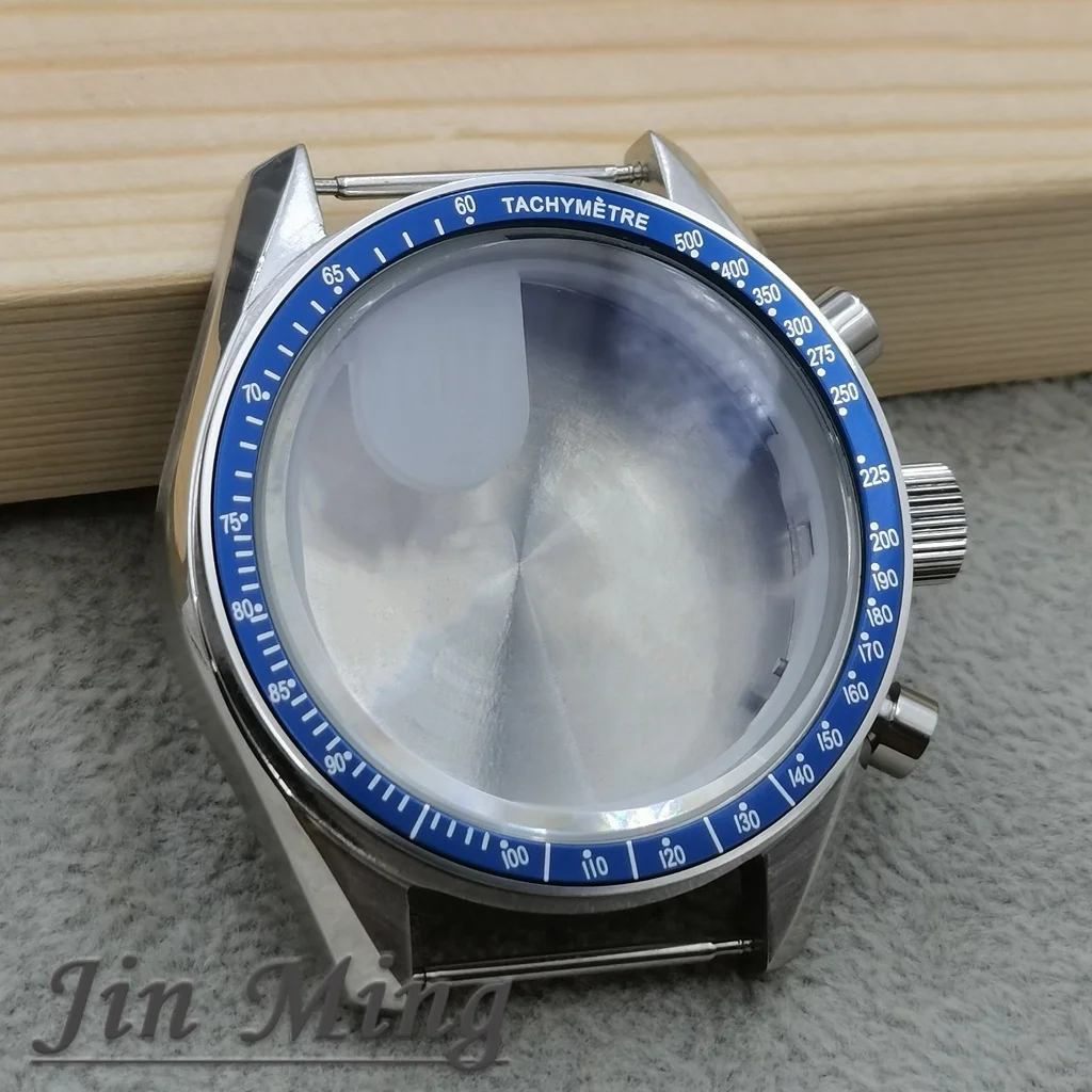 High Quality VK63 Case 39.7mm Moonswatch Metal Case Chronograph Case Bezel, VK63 Fashion Business Watch Sealed Back Moon Watch
