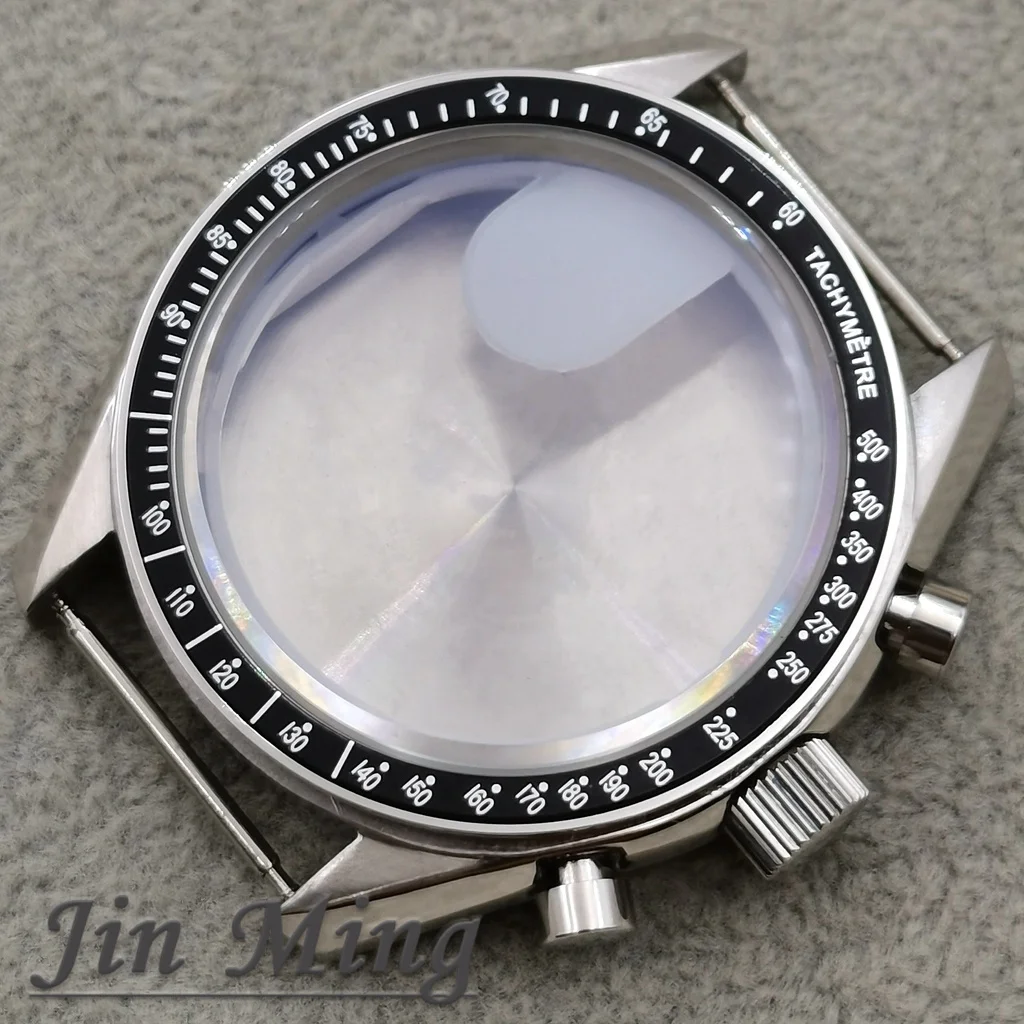 High Quality VK63 Case 39.7mm Moonswatch Metal Case Chronograph Case Bezel, VK63 Fashion Business Watch Sealed Back Moon Watch