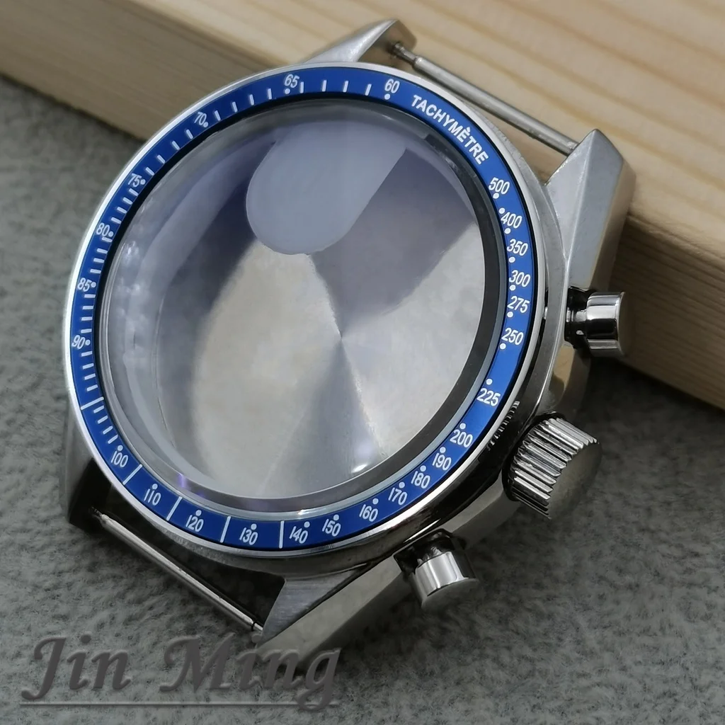High Quality VK63 Case 39.7mm Moonswatch Metal Case Chronograph Case Bezel, VK63 Fashion Business Watch Sealed Back Moon Watch