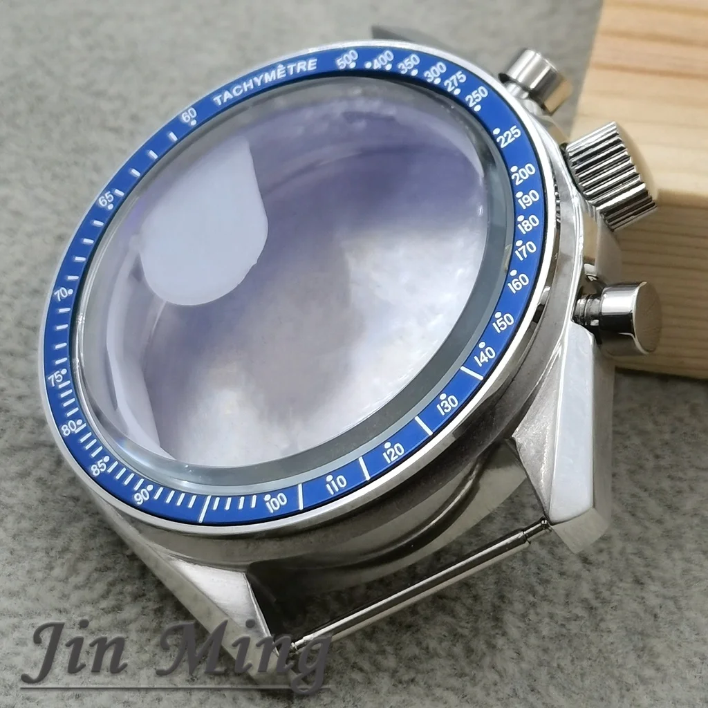 High Quality VK63 Case 39.7mm Moonswatch Metal Case Chronograph Case Bezel, VK63 Fashion Business Watch Sealed Back Moon Watch