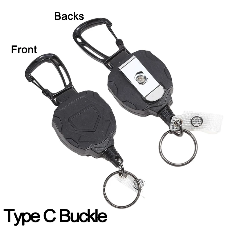 Badge Reel Clip Credit Card Cover Retractable Badge Holder Badge Clip Heavy Duty ID Holder-3 Style Bus Card Cover Case