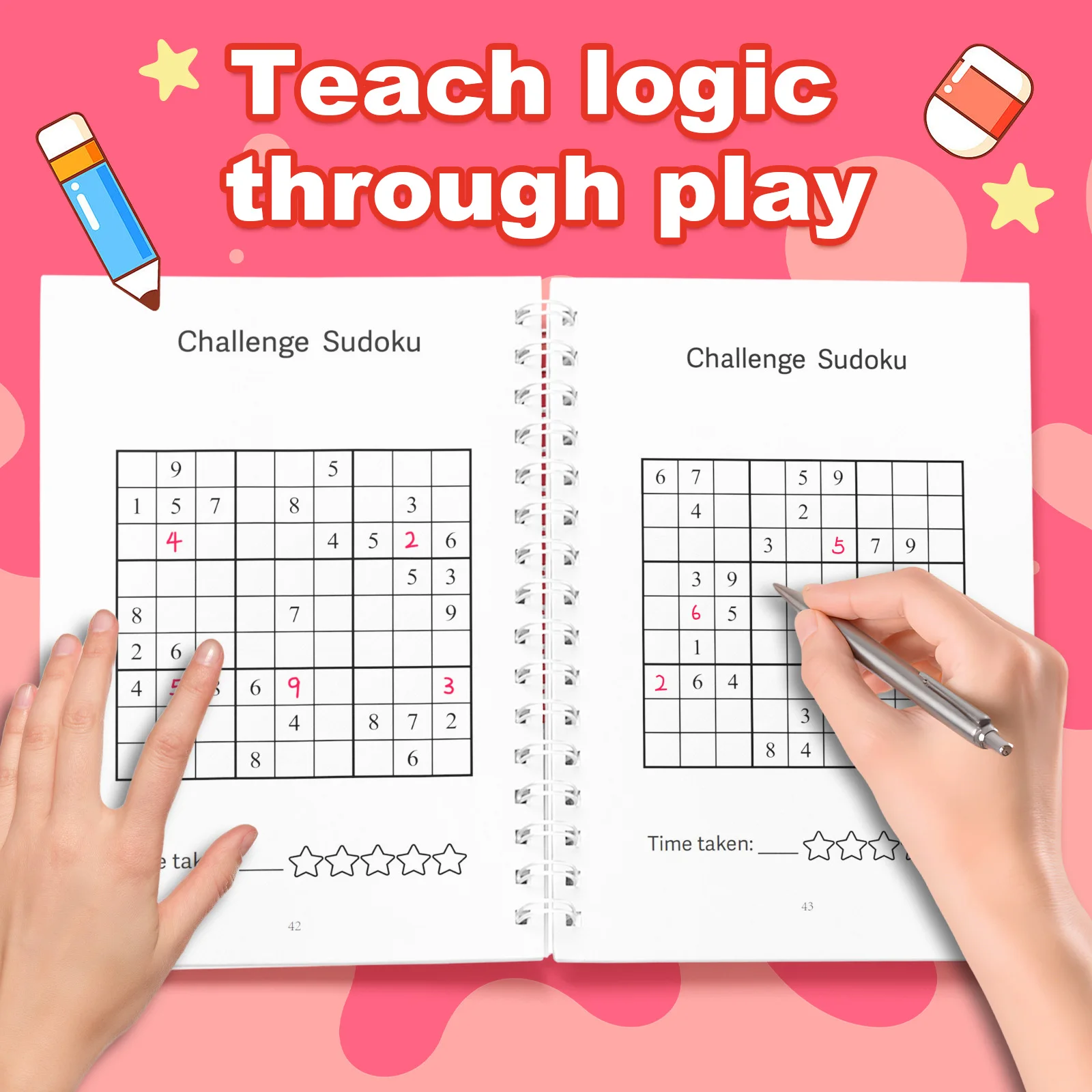 Sudoku Puzzle Book for Smart Kids | Fun Logic Games to Boost Focus, Thinking & Problem-Solving