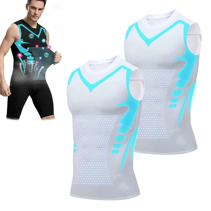Men's Shoulder Quick Drying Vest, Sports Tight Fitting Vest Super Elastic Breathable Sweat Absorbing, Running, Fitness Training