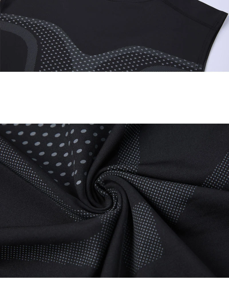 Men's Shoulder Quick Drying Vest, Sports Tight Fitting Vest Super Elastic Breathable Sweat Absorbing, Running, Fitness Training