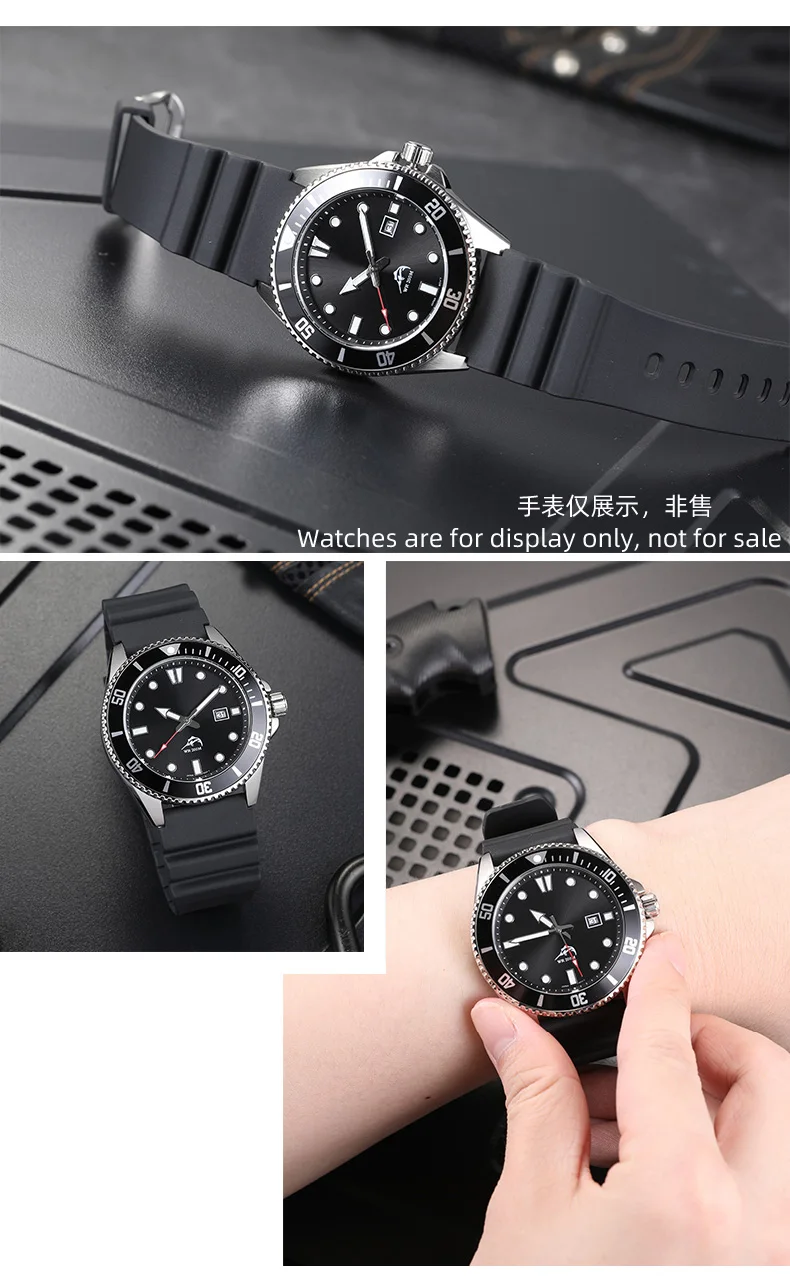 22mm Resin Watch Band For Casio MDV-106 MDV-107 Duro Marlin AMW-360 MTH-3050 MTP-VD01 Men's Dive Watch SEIKO Replacement Strap