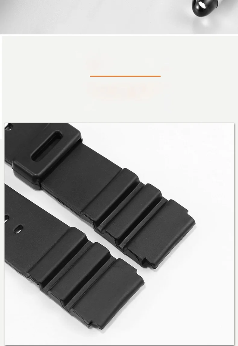 22mm Resin Watch Band For Casio MDV-106 MDV-107 Duro Marlin AMW-360 MTH-3050 MTP-VD01 Men's Dive Watch SEIKO Replacement Strap