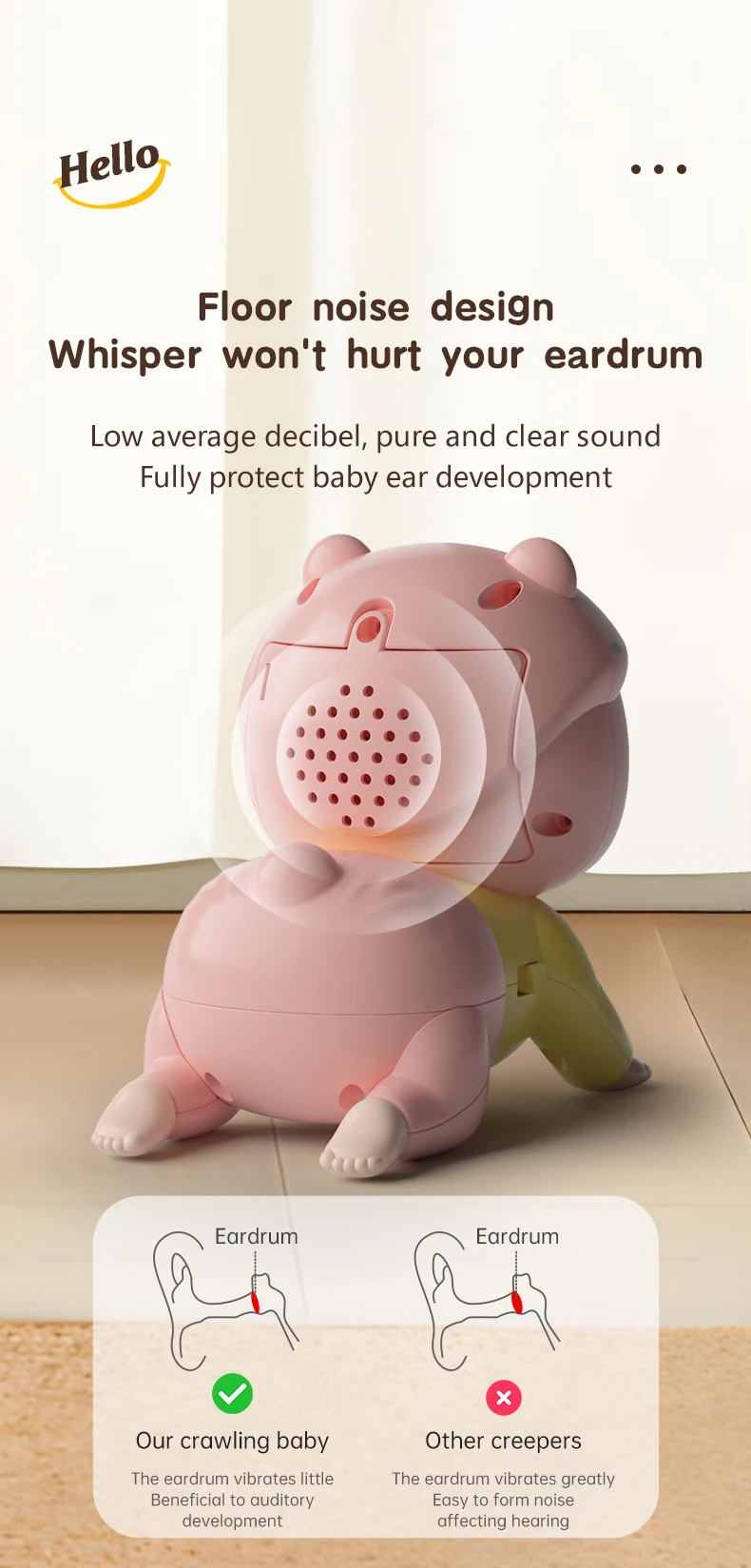 Baby Crawling Toys with Music Toddler Learn To Climb Educational Toys Baby Moving Toys Interactive Development Tummy Time Gifts