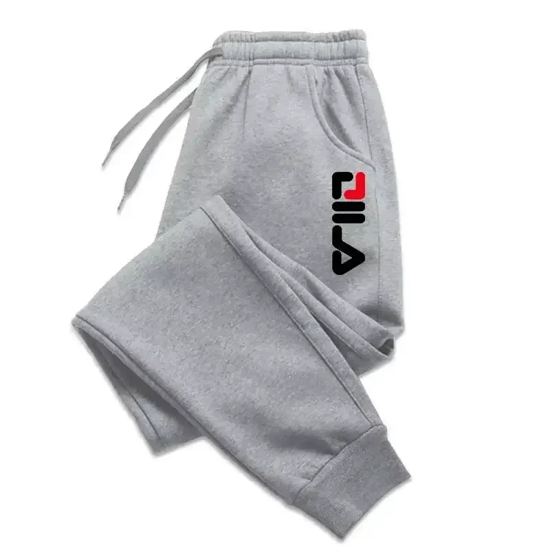 Autumn Winter Men's Joggers Drawstring Casual Pants Fleece Sweatpants Workout Running Gym Fitness Sports Trousers WK007