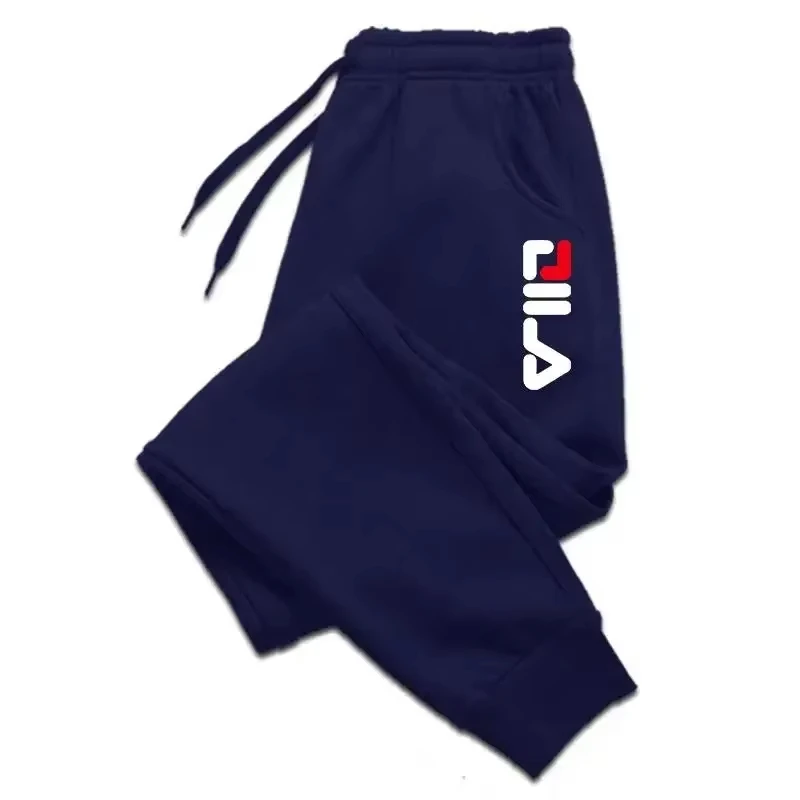 Autumn Winter Men's Joggers Drawstring Casual Pants Fleece Sweatpants Workout Running Gym Fitness Sports Trousers WK007