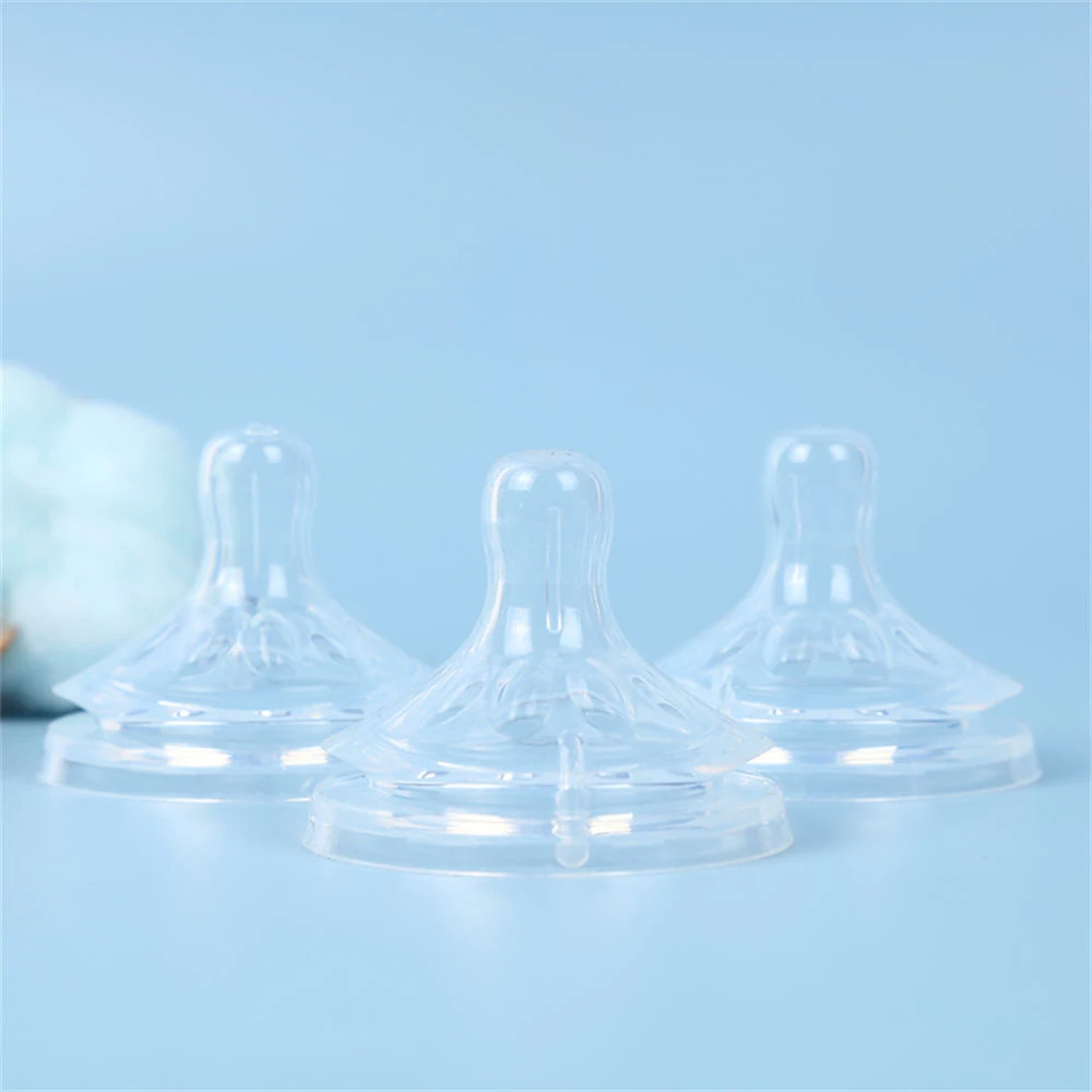 Silicone Nipple Accessories, 5.5cm Wide Mouth, Natural Shape, Skin-Friendly Silicone, For Baby Bottles, Easy to Clean