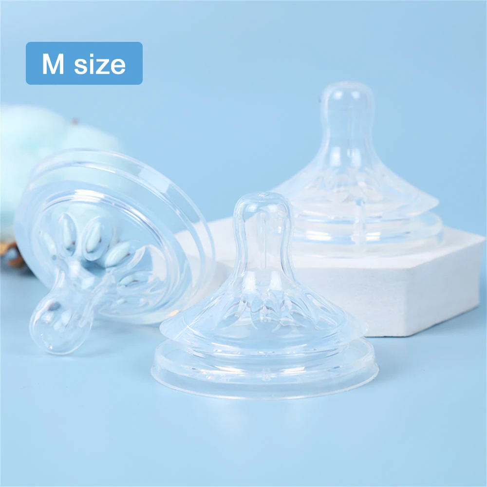 Silicone Nipple Accessories, 5.5cm Wide Mouth, Natural Shape, Skin-Friendly Silicone, For Baby Bottles, Easy to Clean