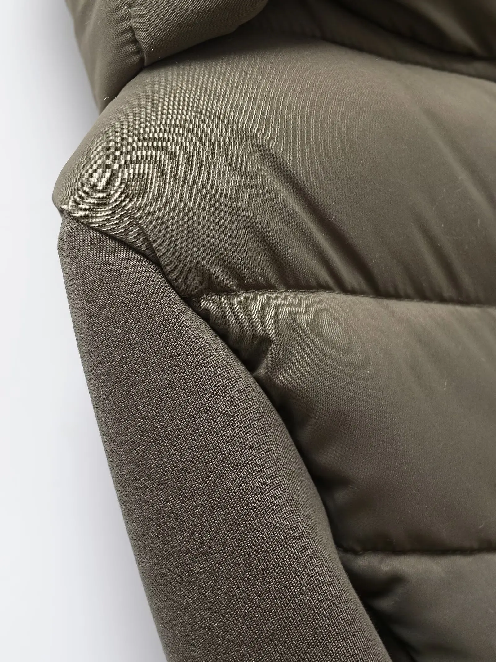2026 Autumn Winter Women's Elegant Patchwork Hooded Air Cotton Jackets Lady Fashion Army Green Warm Slim Fit Sports Parkas Coats