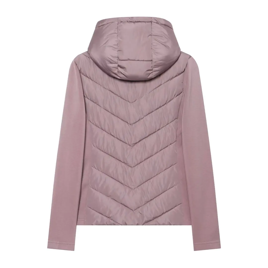 2026 Autumn Winter Women's Elegant Patchwork Hooded Air Cotton Jackets Lady Fashion Army Green Warm Slim Fit Sports Parkas Coats